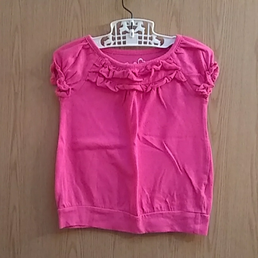 Pink Ruffle Blouse